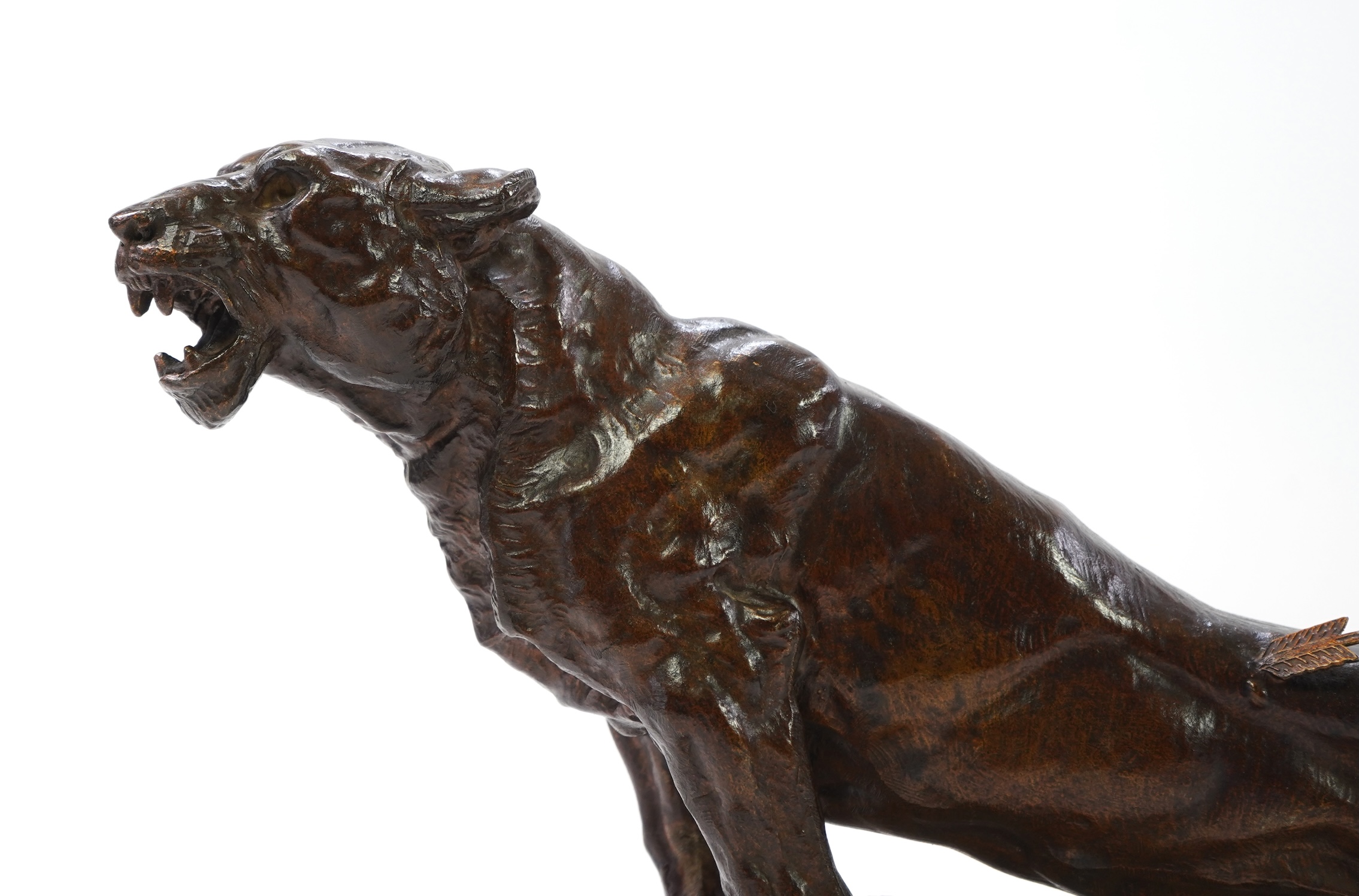 After Thomas François Cartier (French, 1879-1943): 'Wounded Lioness'